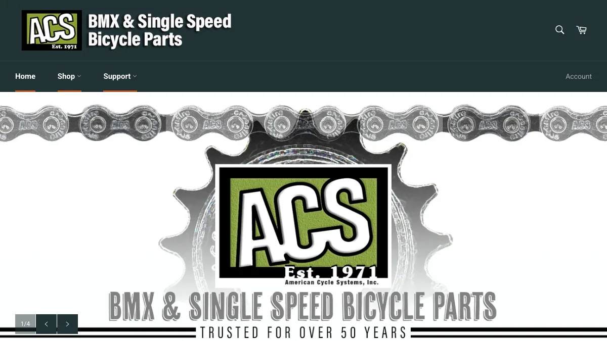 ACS official website screenshot