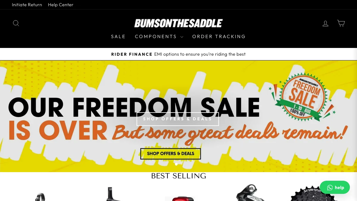 BUMSONTHESADDLE official homepage screenshot