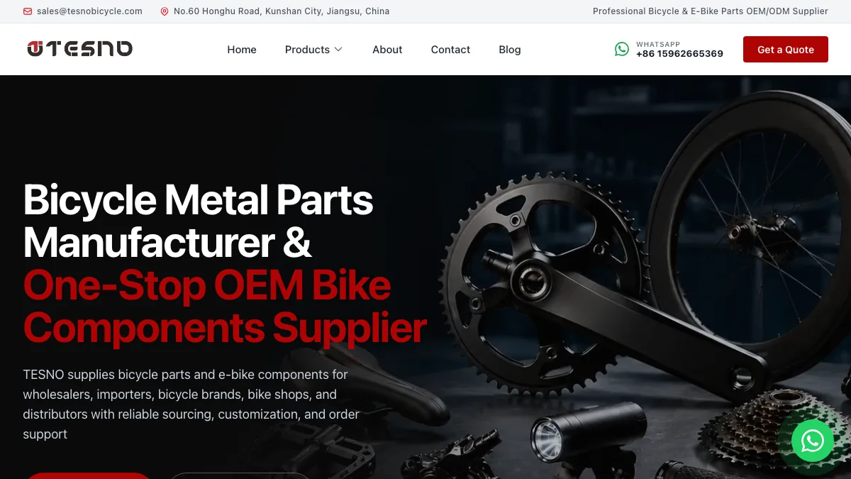 TESNO official homepage screenshot