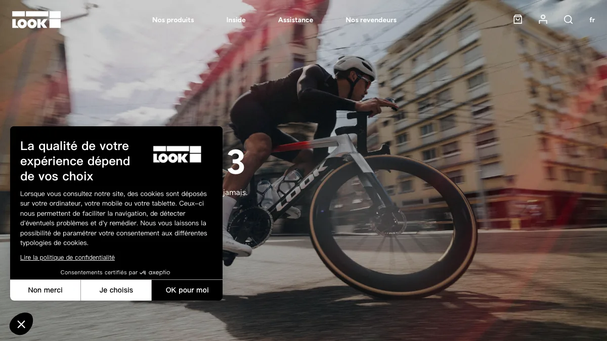 LOOK Cycle official homepage screenshot
