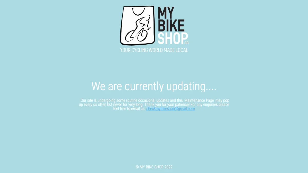 MY BIKE SHOP official homepage screenshot