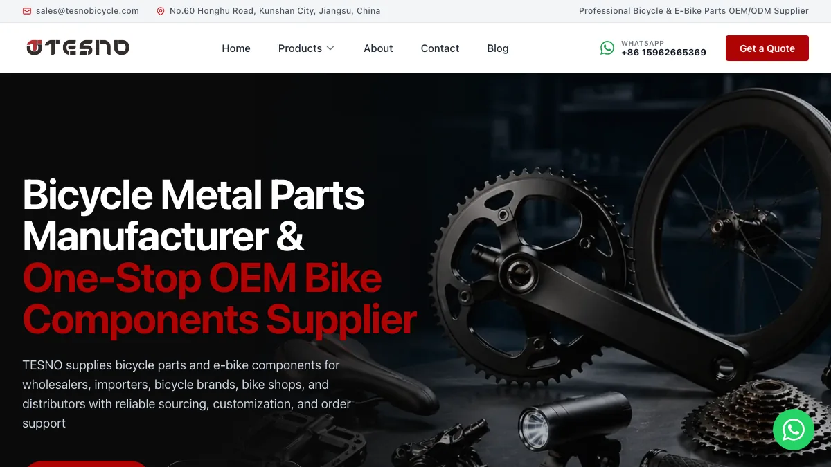TESNO official homepage screenshot