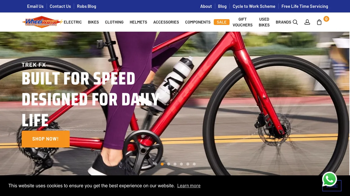 Wheelworx official homepage screenshot
