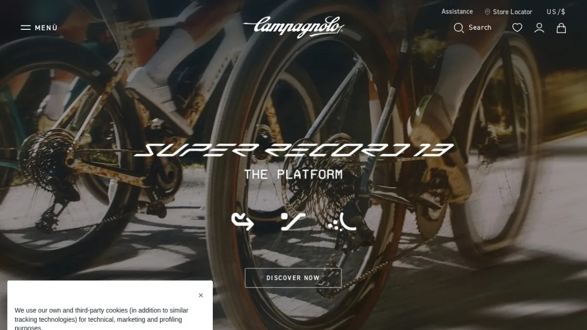Campagnolo official website screenshot