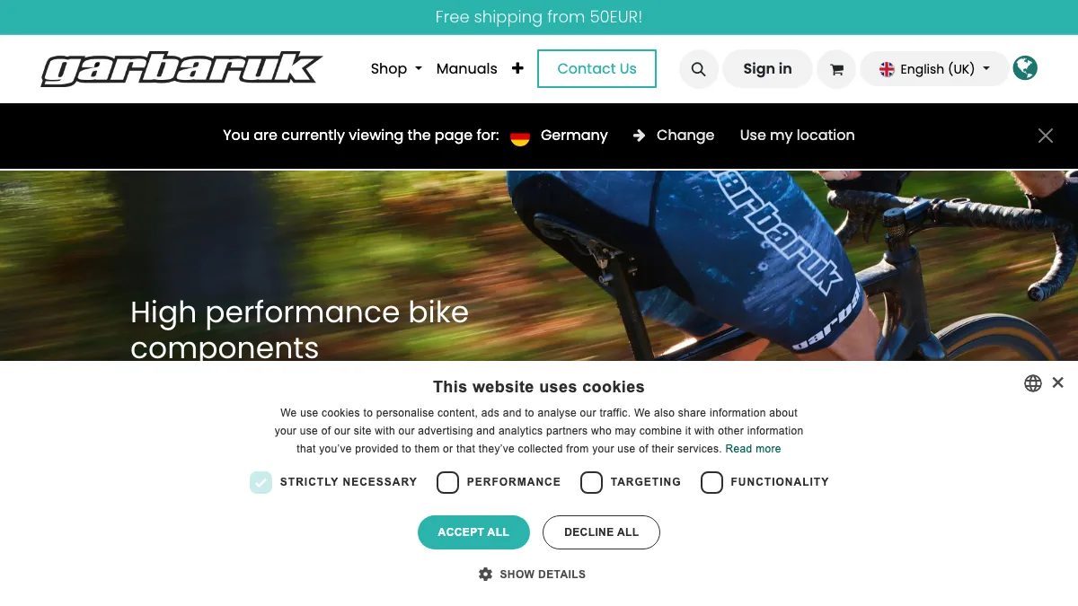 Garbaruk official website screenshot