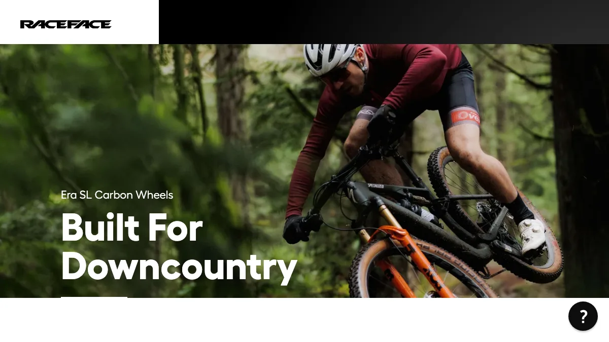 Race Face official website screenshot