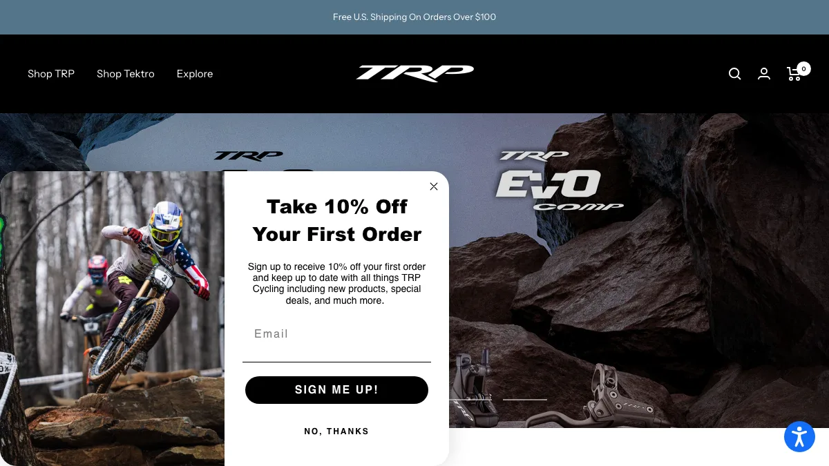 TRP official website screenshot